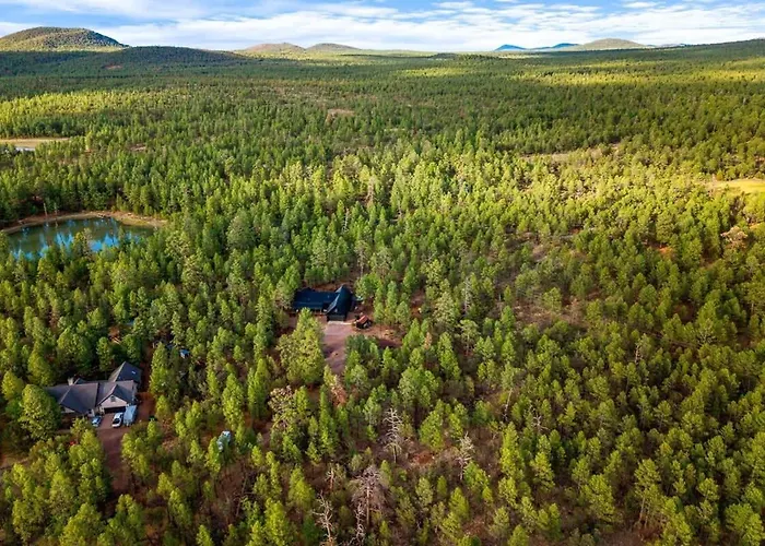 Stylish Fire Pit Hot Tub & Forest Views * Pinetop-Lakeside