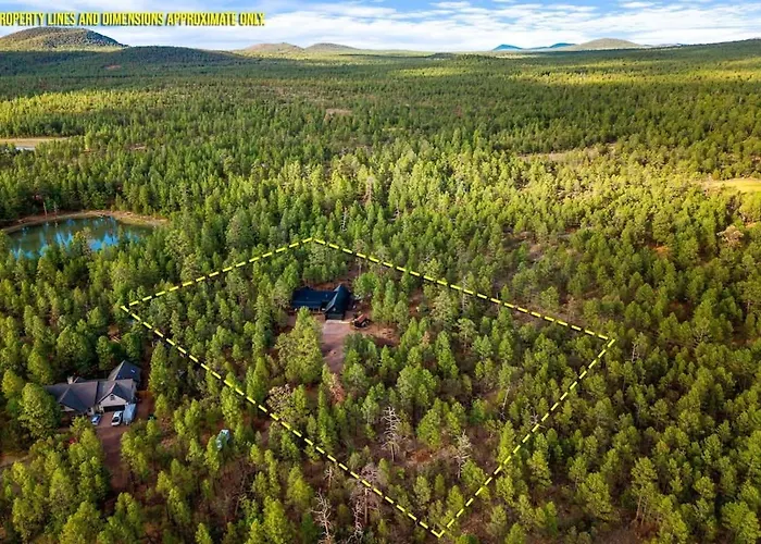 Stylish Fire Pit Hot Tub & Forest Views Pinetop-Lakeside